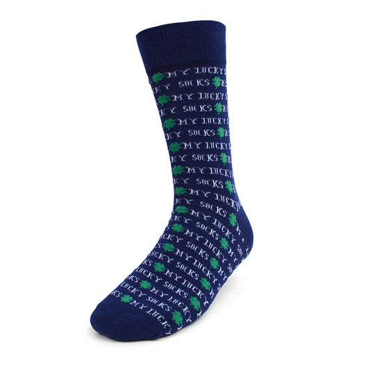 Men's My Lucky Socks St Patrick's Day Clover