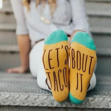 Womens Let's Taco 'Bout It Shorty Sock