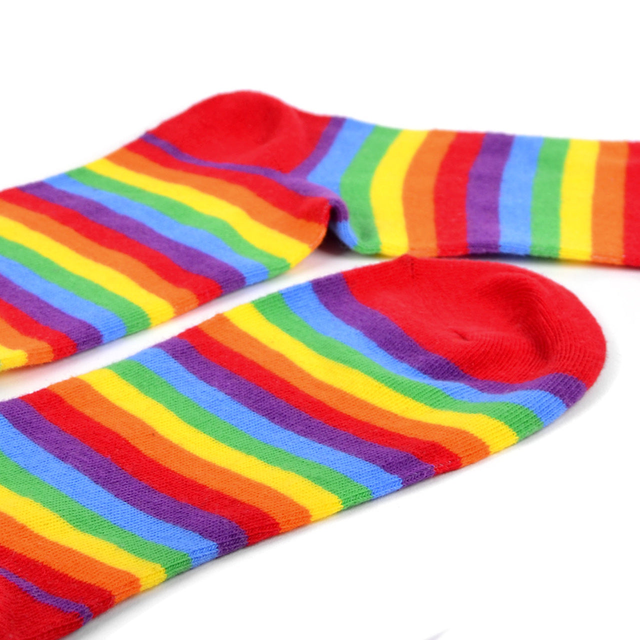 Women's Rainbow Stripe Crew Socks