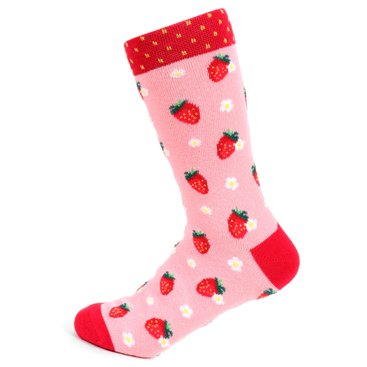 Women's Strawberry Fields and Flowers Crew Socks