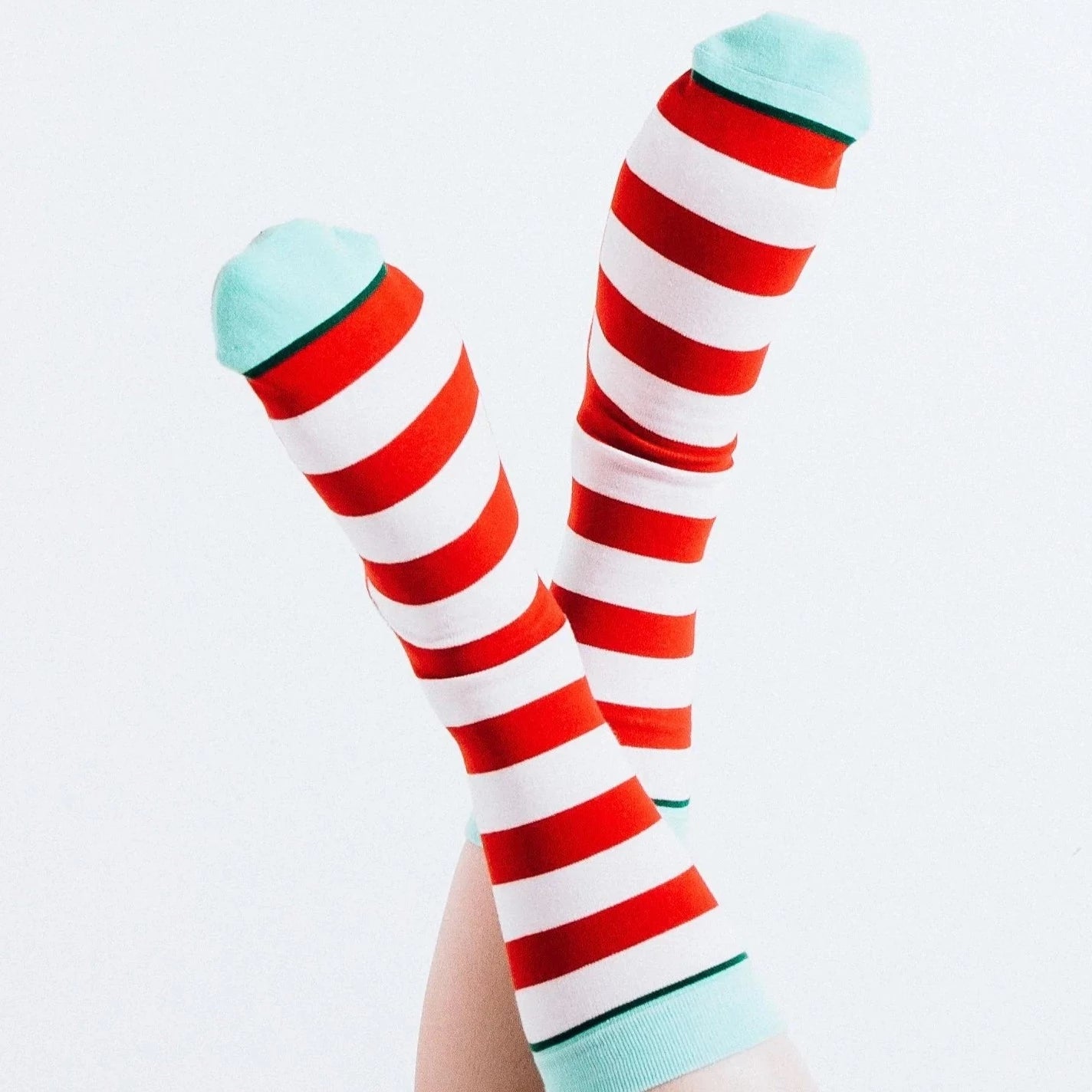 Women's Striped Naughty or Nice Socks - Perfect Gift
